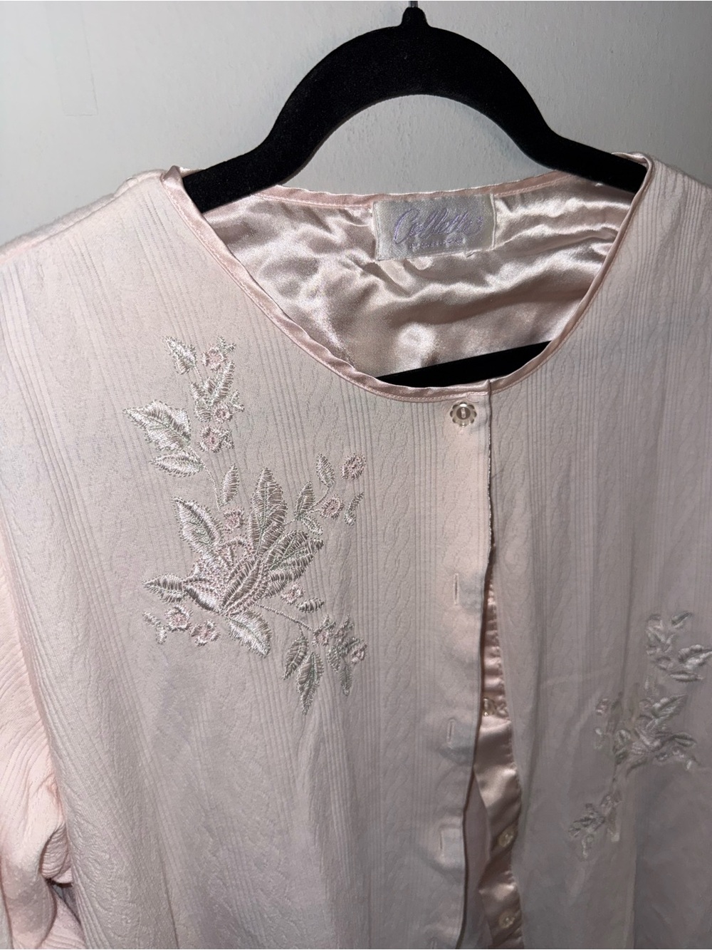 Cottagecore Fairy Cardigan Vintage Embroidered with Silk Accents